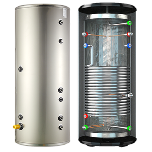 Tiết kiệm năng lượng và bảo vệ môi trường bể bơm nhiệt 200L 250L 300L CuộN trao đổi nhiệt bể đệm dhw Tank - Product Image 2