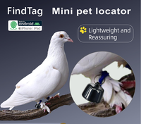Localisateur GPS Mini pour Animaux de Compagnie en Gros, Traceur Anti-Perte à Longue Autonomie avec Batterie Remplaçable pour Chats, Chiens, Pigeons - Fournitures pour Animaux
