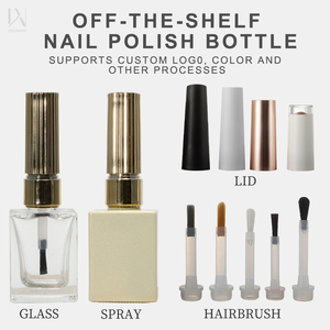 10ml 15ml Matte vuông gel sơn móng tay chai rỗng với nắp vàng niêm phong loại với bàn chải cho sơn móng tay dầu - Product Image 6