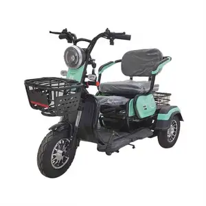 From China 12-Pipe 3 Wheel Electric Tricycles For Seniors With Basket