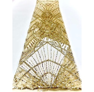 Tela de Encaje con Cuentas de Lujo, Cristal y Pedrería, Diseños de Encaje 2025, Tela Blanca, Vestidos de Encaje Africanos para Mujer, Fiesta - Product Image 3