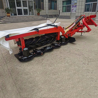 Tondeuse à gazon à roue de doigt durable à 8 disques, deux rouleaux, livraison rapide, machine à aplatir en caoutchouc pour couper le noyau d'herbe.