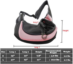 Free sample In Stock Soft-sided Sling <b>Bag</b> Shoulder Straps Breathable Foldable Pet Products <b>Dog</b> Cat <b>Carrier</b> <b>Bag</b> Pet Tote <b>Bag</b> - Product Image 2