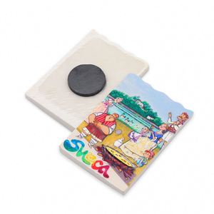 Decoración del Hogar, Curazao, Bahamas, Pegatinas Personalizadas para Refrigerador, Estampado Dorado, Recuerdos en Relieve, Imán de Cerámica para Refrigerador - Product Image 4