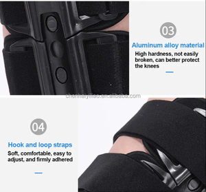 Rodilleras ortopédicas médicas ajustables, órtesis <span class=keywords><strong>articulada</strong></span>, abrazadera de doble bisagra, soporte protector de <span class=keywords><strong>rodilla</strong></span> de un tamaño - Product Image 3