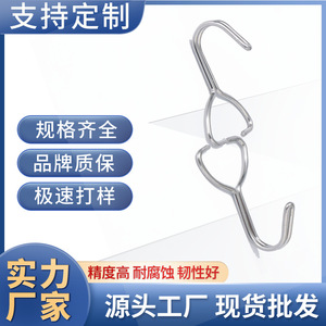 Stainless Steel Wire Hook Irregular <b>Spring</b> Shape Wall Mount Hardware Accessory - Product Image 5