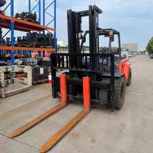 Montacargas de Combustión Interna Usados para Maquinaria de Construcción de Almacenes, para <span class=keywords><strong>Toyota</strong></span> <span class=keywords><strong>FD80</strong></span>, <span class=keywords><strong>8</strong></span> Toneladas, 4m, para Movimiento de Tierras, Gas Licuado LPG - Product Image 1