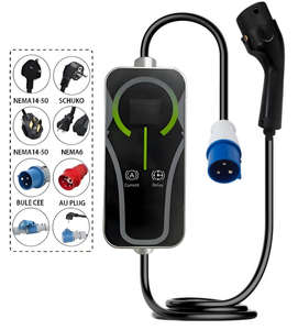 Station de recharge murale portable pour véhicules électriques de type 2, 7 kW, avec protection IP66 et contrôle par application, état neuf - Product Image 1