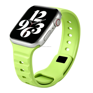 Correa de reloj de caucho FKM de molde privado al por mayor, impermeable, transpirable, deportiva, de repuesto, con logo personalizado para Apple Watch Ultra 3 - Product Image 1