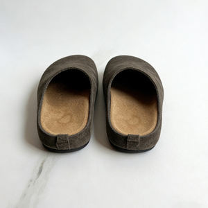 Chaussons en fourrure personnalisés OEM ODM avec logo, taille 35-40, en <span class=keywords><strong>mohair</strong></span>, à enfiler, antidérapants, pour femmes, en poils de vache, mules décontractées - Product Image 4