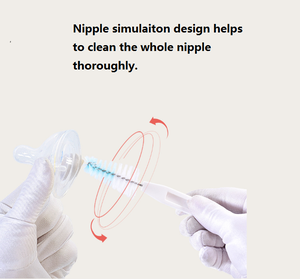 Set di Spazzole per la Pulizia di Biberon e Tettarelle con Rotazione Manuale, Set di Spazzole per Biberon - Product Image 5
