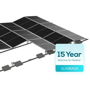 Sunrack Flat Ballast Roof Solar Energy System Solar Panel Kit Flat Roof Wholesale Price