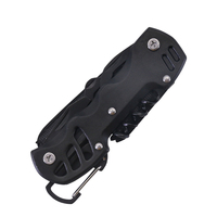 Couteau de poche multifonction en acier inoxydable avec revêtement noir en titane, 11 en 1, couteau pliant pour le camping et la randonnée, OEM