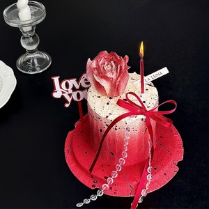 Decoración de Pastel Acrílica con Diseño de Miel y Dulzura, Lazo de Cristal de Doble Capa, Adorno para Pastel del Día de San Valentín y Festival Qixi - Product Image 3