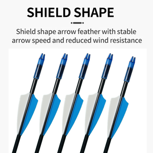 Trẻ Em Của 6Mm Sợi Thủy Tinh Bắn Cung Mũi Tên Cho Recurve Bow Kính An Toàn Mục Tiêu Ngoài Trời Chụp Người Mới Bắt Đầu Thép Điểm 74Cm - Product Image 4