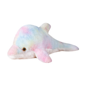 Peluche de animales de mar con luz Led, almohada de felpa de delfín de colores del Arcoíris - Product Image 6