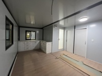 Conteneur Modulaire Pliant à 2 Étages, Plans de Maison Hôtelière 5 Chambres, Design Mid-Century Moderne, Garantie 5 Ans pour Vue sur la Montagne