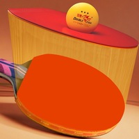 Raquette de tennis de table Double Fish Diamond Series, niveau professionnel, haute performance, 7 couches, bois plein + fond en fibre de carbone