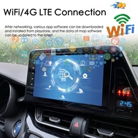 Autoradio stéréo sans fil CarPlay Android 13 avec commande vocale IA, 8+128 Go, navigation GPS pour Toyota C-HR 2016-2019, vidéo multimédia 2DIN