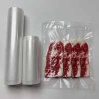 Groothandel BPA-vrije Food Saver Textuur Geëmbosseerde Vacuümzakken Transparant/zwarte Rollen voor gebruik in de keuken