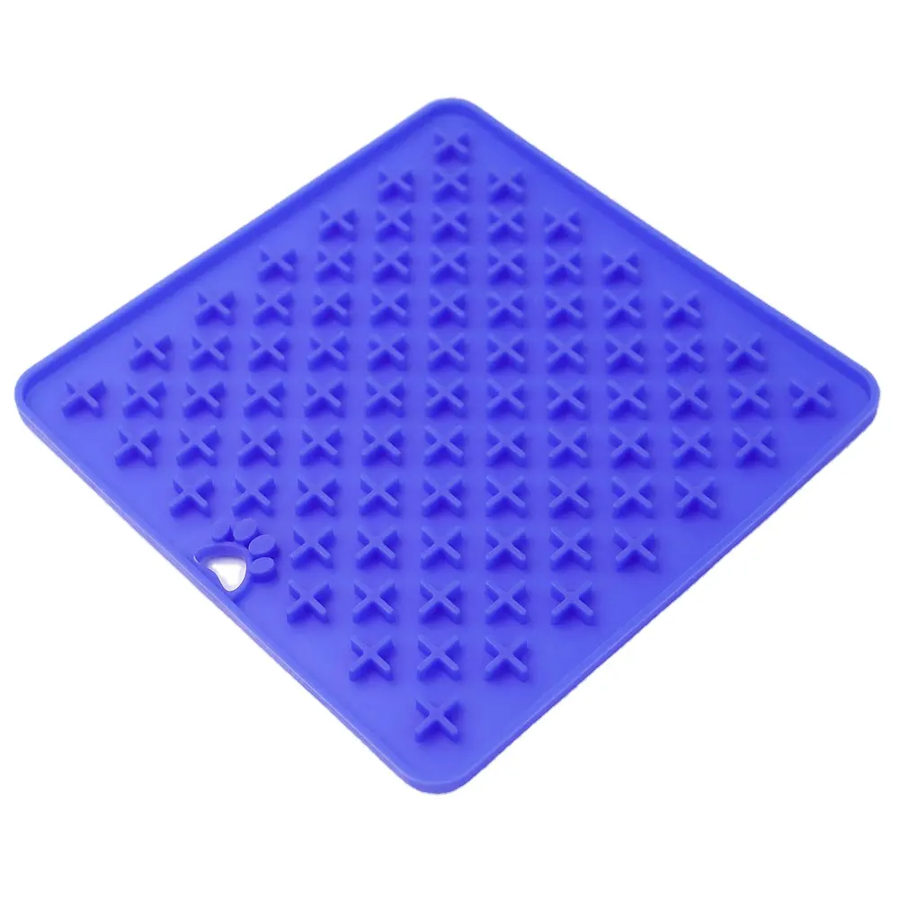 BPA Free Super Anti-Skid Dog Slow Feeder Lick Mat & Cat Food Mat Silicone Pet Treat Licking Mat