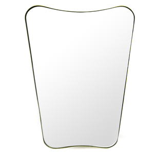 31" Inch RIANHOU Irregular Shape Gold Wall Mounted Metal <strong>Frame</strong> <strong>Mirror</strong> Decorative for Living Room - Product Image 1