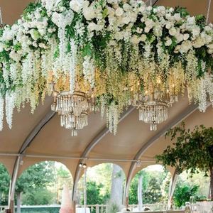 Confezione da 12 Pezzi, Decorazioni per Matrimoni, Fiori Artificiali di Glicine in Seta, Ghirlande Pendenti per Sposa, Fiori per Casa, Giardino, <span class=keywords><strong>Hotel</strong></span> - Product Image 3