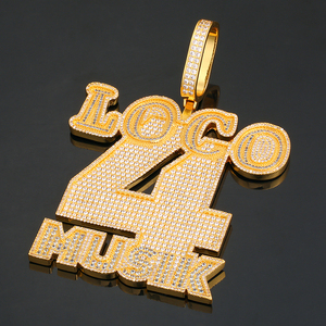 <span class=keywords><strong>Nome</strong></span> personalizzato Blu A Goccia Bolla Lettere Pendenti degli uomini Collane di Zircon Dei Monili di Hip Hop <span class=keywords><strong>Con</strong></span> Oro <span class=keywords><strong>Argento</strong></span> Tennis Catena Per regalo - Product Image 2