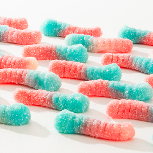 Factory Hot Wholesale <strong>Bulk</strong> Customized Sour Sweet Gummy Worm Mixed Fruit Flavors Jelly Soft <strong>Candy</strong> Custom Logo Available - Product Image 2