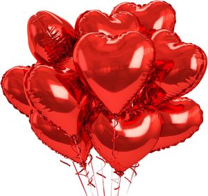 18inch Large Wedding Valentine's Day Helium Air Pink Red Rose Gold Colorful Foil Heart Shaped <b>Balloon</b> Globos - Product Image 1