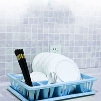Égouttoir à vaisselle double niveau en PP écologique, non pliable, de qualité supérieure, avec étagère de drainage de cuisine, conception détachable, vente en gros