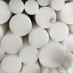 Hot Sale <b>Engineering</b> <b>Plastic</b> PTFE Rod Factory Custom 8mm to 250mm Extruded Molded PTFE Rod PTFE Bar - Product Image 1