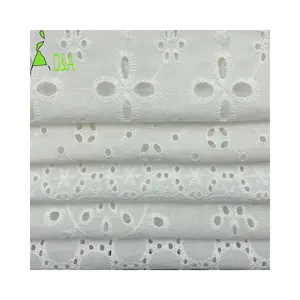 Yeni varış 60S * 60S 90*88 pamuk deliği nakış kumaş pamuk dantel kumaş İsviçre vual - Product Image 1