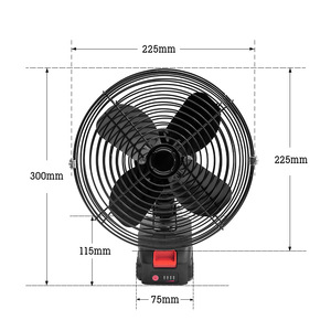 Ventilador Recargable Inalámbrico NEOBRISKEN 21V, Ventilador Portátil de Litio de Gran Capacidad para Exteriores, Herramienta de Camping N330 21V Recargable Inalámbrica - Product Image 5