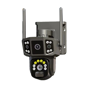 P3-8F 4MP ống kính kép IP CCTV Camera Wifi pin năng lượng mặt trời 4G Thẻ Sim 4G phiên bản ban đêm phát hiện chuyển động CMOS IP66 sử dụng trong nhà - Product Image 6