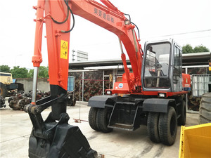 Excavadora usada japonesa original de ruedas en buen estado excavadora de 10 toneladas Hitachi ex100wd ex100 a la venta - Product Image 5
