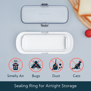 <span class=keywords><strong>Beurrier</strong></span> en <span class=keywords><strong>plastique</strong></span> avec couvercle et serrure | Gardien de beurre hermétique pour la cuisine - Product Image 3