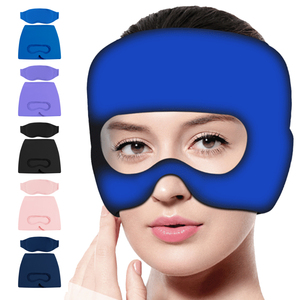 Gorra de migraña de terapia fría y caliente con juego de máscara para los ojos, envoltura para la cabeza portátil y cojín de masaje para aliviar el dolor de cabeza - Product Image 2