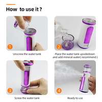 Mini pulverizador Personal de alta calidad para el cuidado de la piel, pulverizador de niebla Facial con Usb, Nano Mister