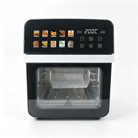 Freidora de Aire Eléctrica de 12L, 1800W, Pantalla Táctil Inteligente LCD, Control por Aplicación, OEM ODM de Fábrica Directa con Cesta Giratoria