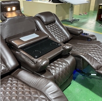 Schlussverkauf funktionelle Heimkino Stühle echtes Leder Theater Sitzmöbel elektrisches Kino Sofa Theater Liegesessel Massagestuhl