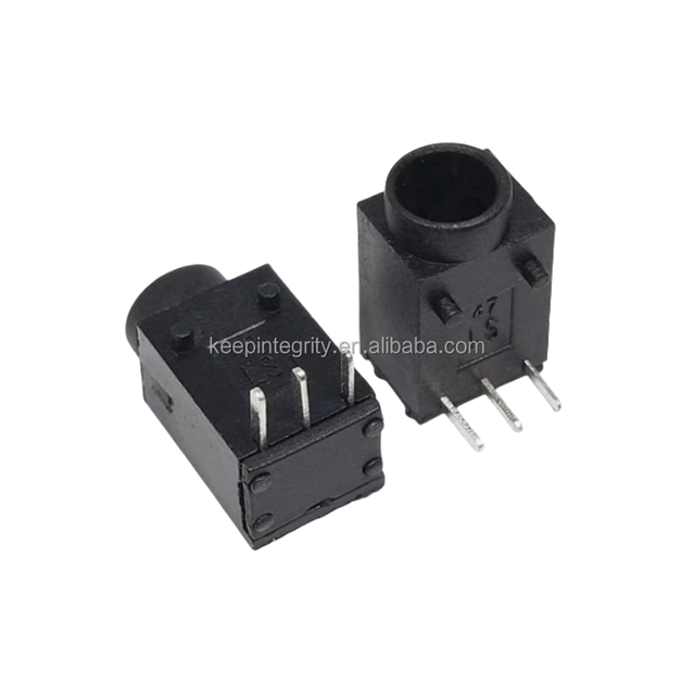 DC003/003A DC Power Socket 3.5x1.3/1.35mm Round Head Three-Pin Inserted Into 3P Socket RoHS Certified Wireless Module Compatible