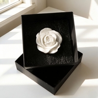 Diffuseur d'huiles essentielles en céramique parfumée, plâtre aromatique, fleur en porcelaine faite à la main, pour cadeaux de luxe en gros