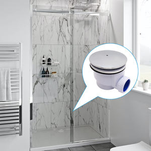 Guide 718030 115mm Chrome à débit rapide cabine de <span class=keywords><strong>douche</strong></span> facile à <span class=keywords><strong>nettoyer</strong></span> plateau de vidange piège à déchets - Product Image 5