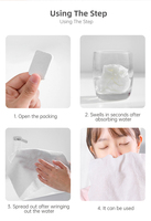 Large Stock Compressed Disposable Facial Towels Bulk Wholesale for Hotel & Travel,Disposable Facial Cleansing Towel