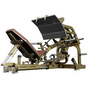 Máquina de <span class=keywords><strong>prensa</strong></span> de piernas y sentadillas hack de acero de tamaño mediano, superventas, equipo de fitness de doble función para pesas planas - Product Image 1