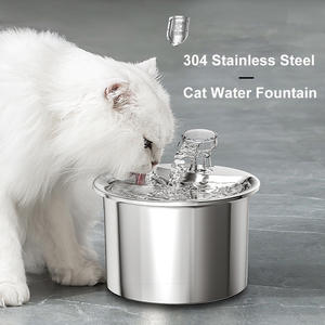 2 एल बुद्धिमान प्रेरण स्वचालित बिल्ली कुत्ते पानी डिस्पेंसर यूएसबी चार्ज अल्ट्रा-शांत पंप स्टेनलेस स्टील पालतू पानी फव्वारा - Product Image 5