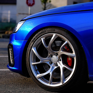 Alta calidad burbujas libres de aire cuerpo de coche protector cambio de color vinilo coche envuelve PET metálico <span class=keywords><strong>cobalto</strong></span> <span class=keywords><strong>azul</strong></span> <span class=keywords><strong>película</strong></span> de envoltura - Product Image 3