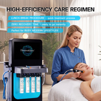 Appareil professionnel d'hydrodermabrasion à jet d'oxygène, écran tactile, acier inoxydable, nettoyage en profondeur, sérum hydratant
