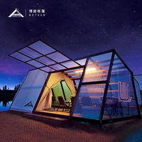 BOTEEN Lotus Tentes Glamping Tentes en toile Tente de glamping d'hiver Fabricants de dôme avec camping